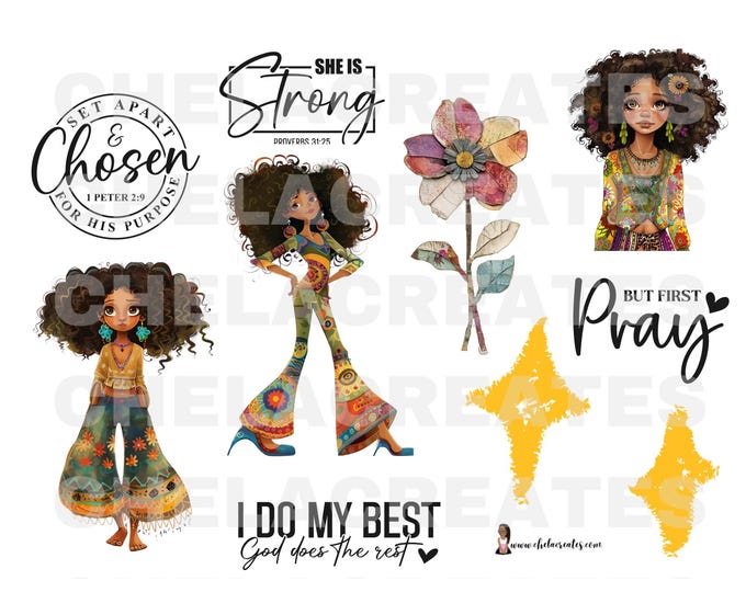 New Beginnings 2026 Faith Kit PDF and PNG printable stickers