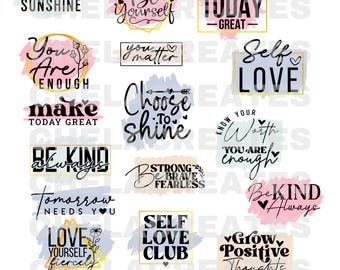 Motivational quotes water color