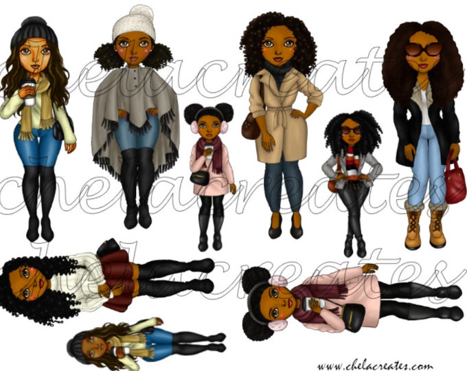 Winter Dolls Printable