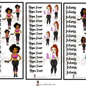 Workout ....Planner/ Hobonichi Printable Stickers