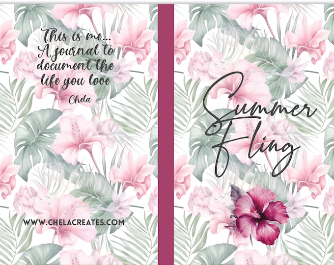 Printable Summer Fling Journal 1/2 Letter