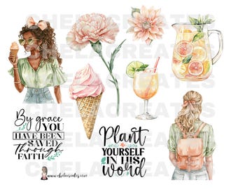 Fearless Summer Faith Kit includes scripture INCLUDES PDF and PNG
