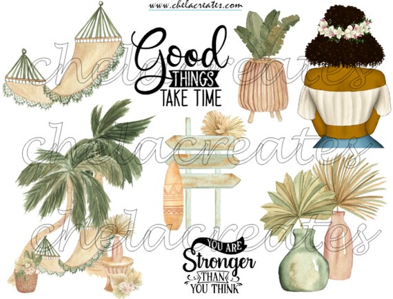 Boho Beach Journaling ds  Kit PRINTABLE