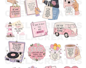 Positive Vibes Quotes Images PDF  DIY sticker