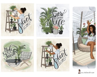 Plant Lady Journal Cards.... Printable Journal Cards