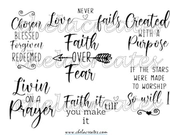 Faith Over Fear Quote PRINTABLE