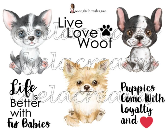 Puppy Love Printable.... 2 pages