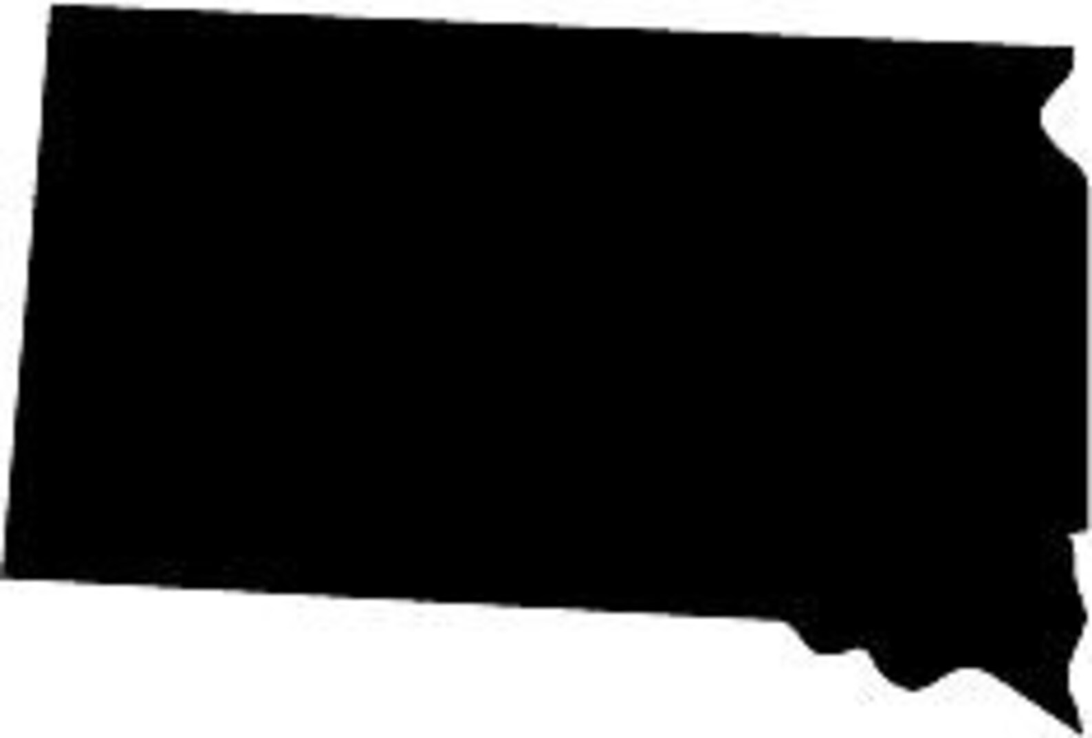South Dakota state Silhouette die cut Vinyl decal sticker. You Etsy