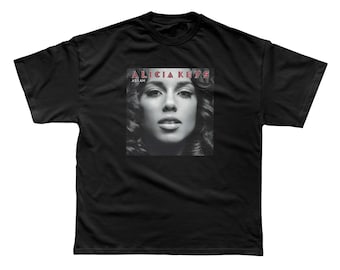 Vintage Y2K Alicia Keys as I Am 2008 Tour Black Graphic Tee R&B