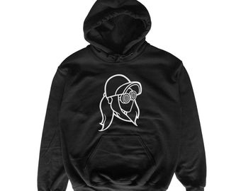 Rezz - Sweat à capuche unisexe de luxe avec logo