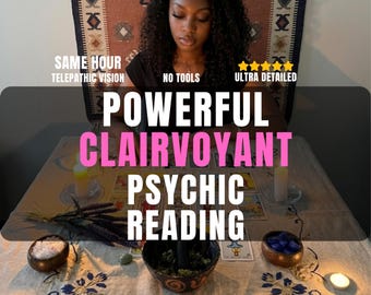 Same Hour Clairvoyant Psychic Reading : No Tools, No Cards, Accurate Prediction, Spiritual Guidance