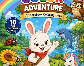 Children’s Printable Story Book – Educational Learning Activity Pages for Kids, Instant Download PDF