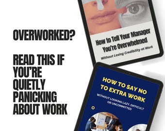 Workplace Communication Scripts Bundle | How to Say No at Work | Tell Your Manager You’re Overwhelmed | Burnout Prevention Guide
