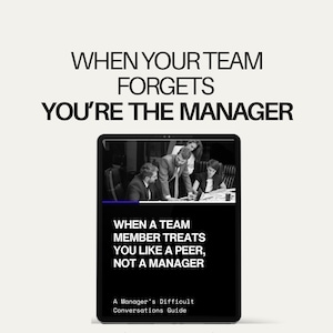 Problemas de autoridad del gerente / Conversaciones difíciles para gerentes / Establecer límites en el trabajo / Guiones de liderazgo (PDF) / Nueva herramienta para gerentes