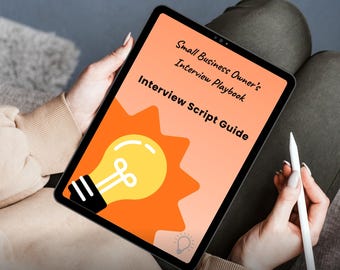 Plantilla de guion de entrevista para pequeñas empresas/Guía de contratación (PDF)
