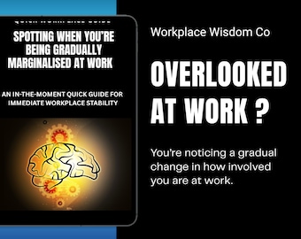 Are You Being Overlooked at Work? | Identify Loss of Visibility and Influence | Professional Tool