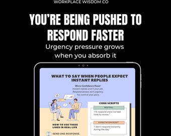 What to Say When People Expect Instant Replies | Workplace Boundaries | Response Time Scripts | Burnout Prevention