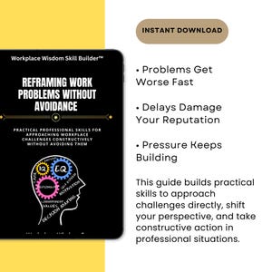 Reframing Work Problems Without Avoidance Skill Builder, Stop Avoiding Difficult Tasks, Improve Problem Solving at Work image 2