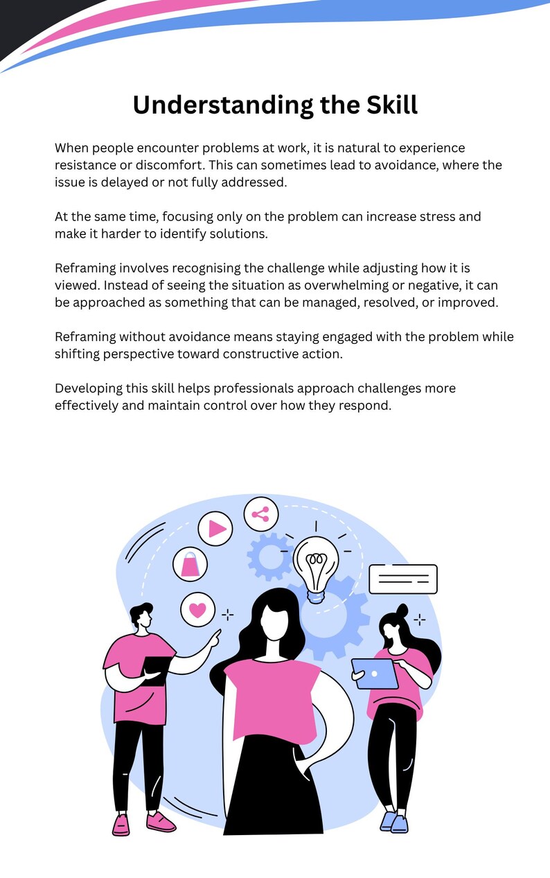 Reframing Work Problems Without Avoidance Skill Builder, Stop Avoiding Difficult Tasks, Improve Problem Solving at Work image 5