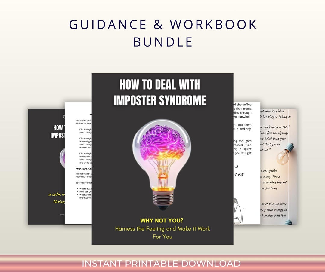 How to Deal With Imposter Syndrome | Self-growth Workbook | Overcome ...