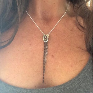 Amrita Necklace ~Oval~with Brass Fringe