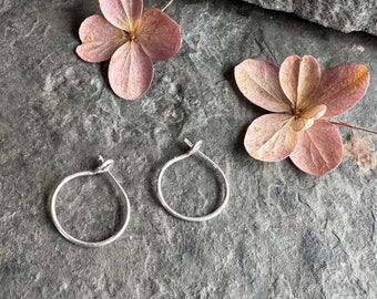 Silver Sleeper earrings  ~ handmade sterling silver ~ 14k gold fill ~ secure  ~ light ~ comfortable ~ leave in ~ for newly pierced ears