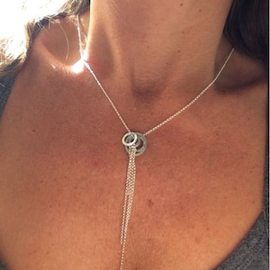 Amrita Necklace ~ Med ~ Silver Fringe