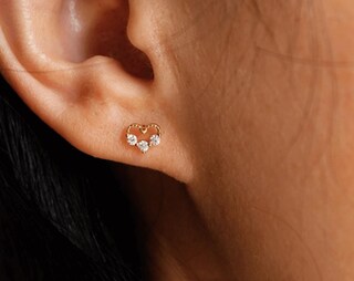 Orecchini Pendenti In Argento Sterling A Forma Di Cuore Con Ametista Viola Naturale – 3 Cm, Anallergici