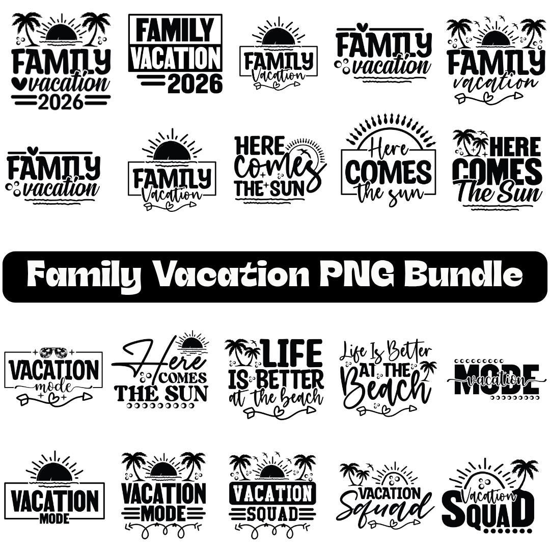 Family Vacation 2026 PNG Bundle, Family Vibes 2026, Family Cruise 2026 ...