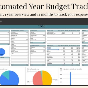 Automated year budget tracker
