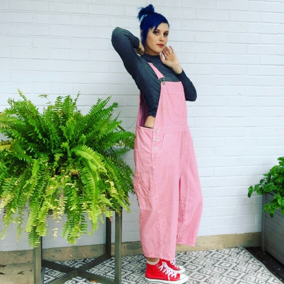 Vintage 90s Shortalls Denim Overalls Womens Plus S