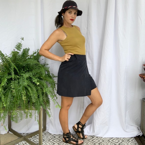 1990s silk wrap skirt シルクラップスカート vintage Vintage 90s Silk Wrap Skirt High Waisted Mini - Etsy