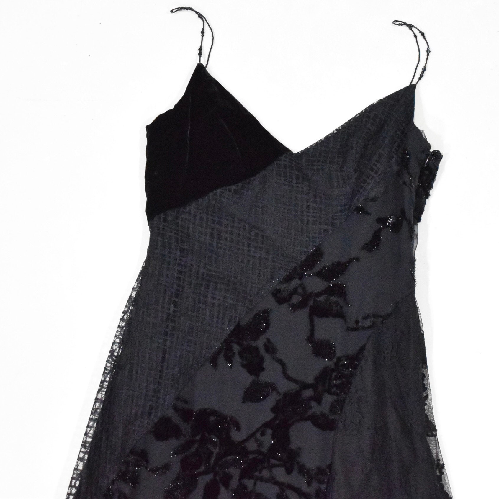 chinese dress ladies Vintage velvet lace slip dress main image 1