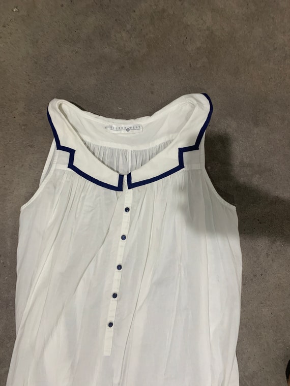 Vintage 90s Nautical See Through Dress - image 5