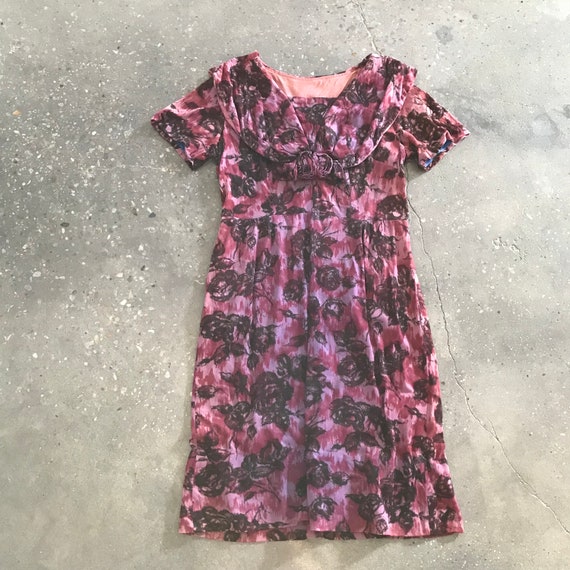 Vintage 90s Purple Dress Floral Sundress Mini Shi… - image 5