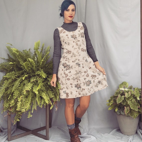 Floral Linen Dress Linen Dress