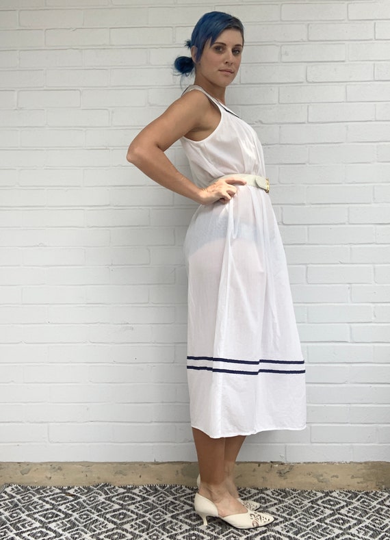 Vintage 90s Nautical See Through Dress - image 2