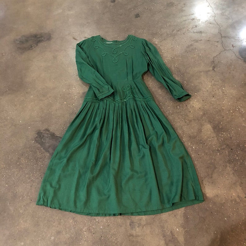 80s green dress