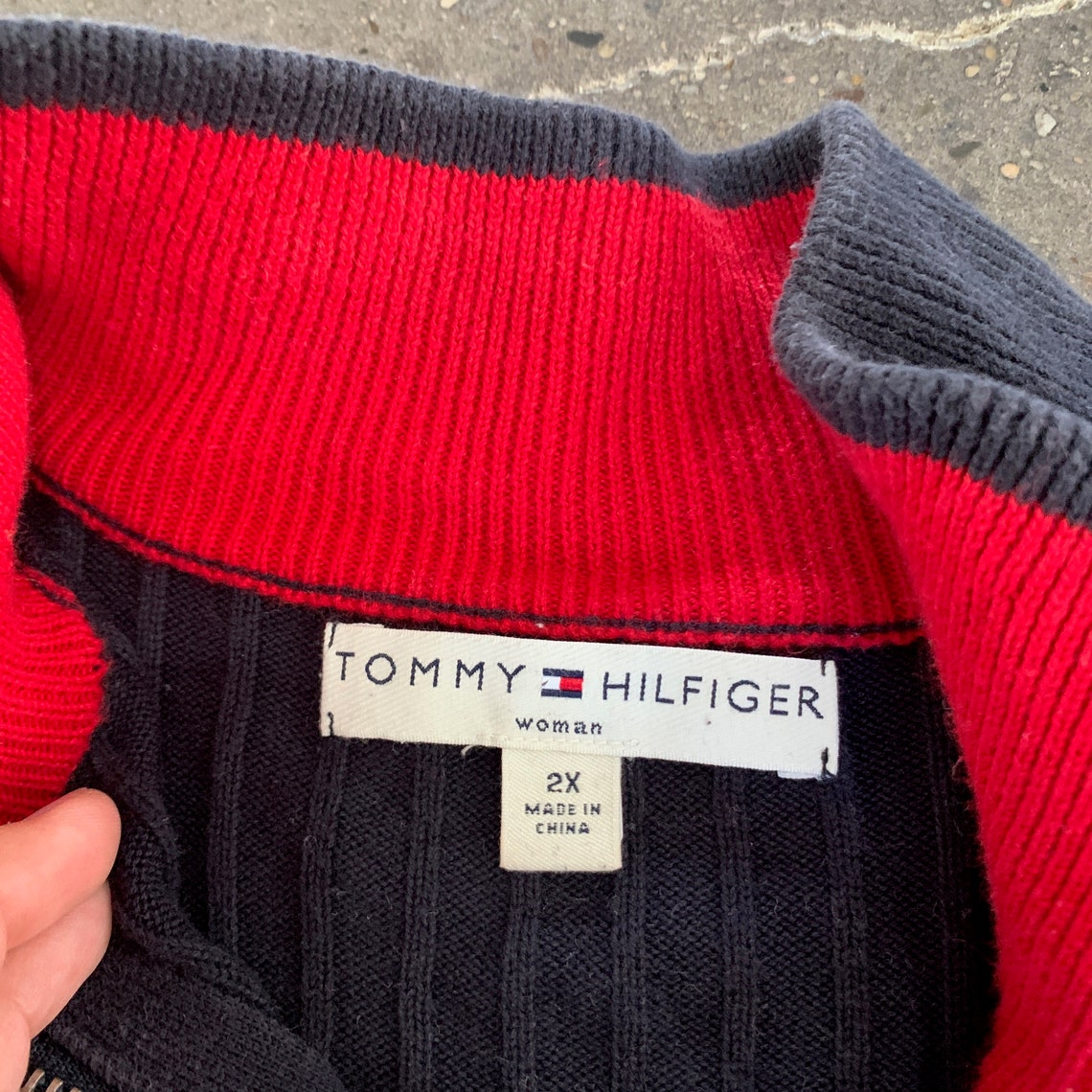 Tommy Hilfiger Oversized Sweater 90s Sweater - Etsy