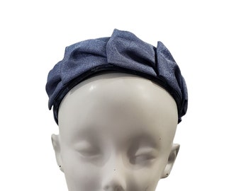 1960s/1970s Periwinkle Blue Pillbox Hat