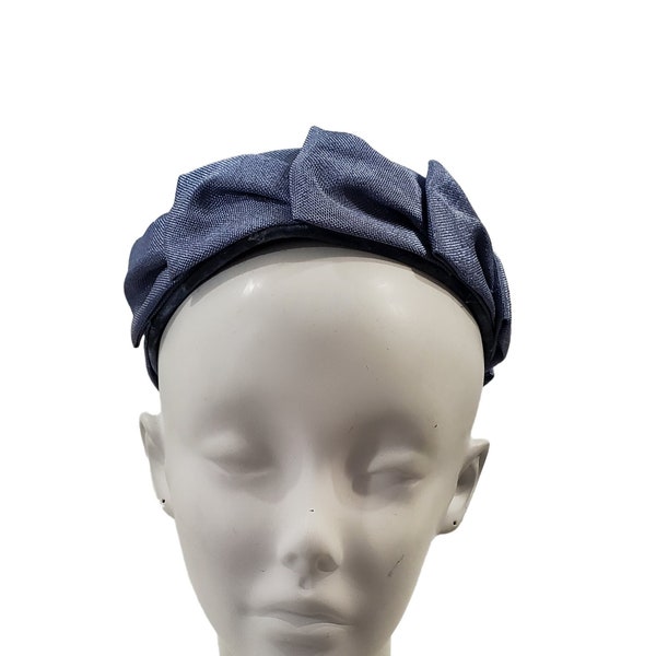 1960s/1970s Periwinkle Blue Pillbox Hat