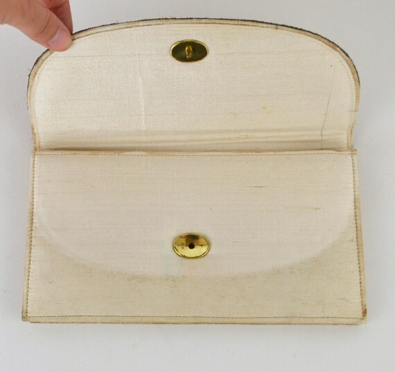 Vintage Ivory Envelope Clutch by Harilelas, Needs… - image 3