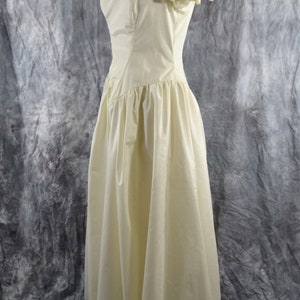 1980s NOS Creamy White Formal Gown by Escapades, Prom, Wedding Dress image 3