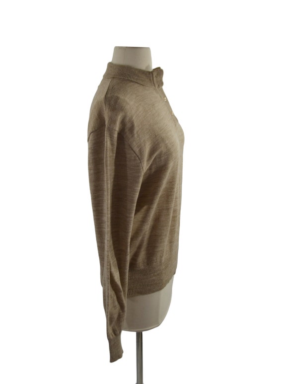 1970s Beige Acrylic Pullover Sweater by The Fashi… - image 3