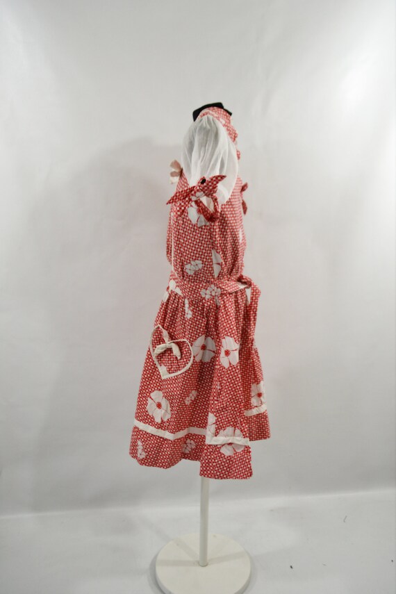 1950s/1960s Girls Red and White Gingham Matching … - image 7