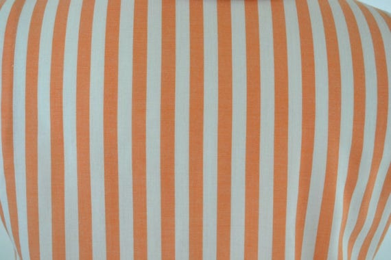 1960s Orange and White Vertical Stripe Shift Dres… - image 7