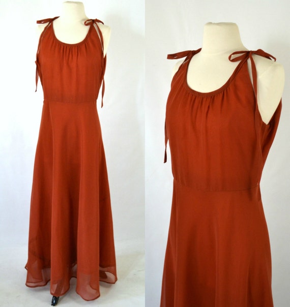 burnt orange sundress