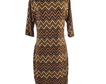 chevron bodycon dress Rhinestone Chevron Print Bodycon Dress – EDGE main image 0