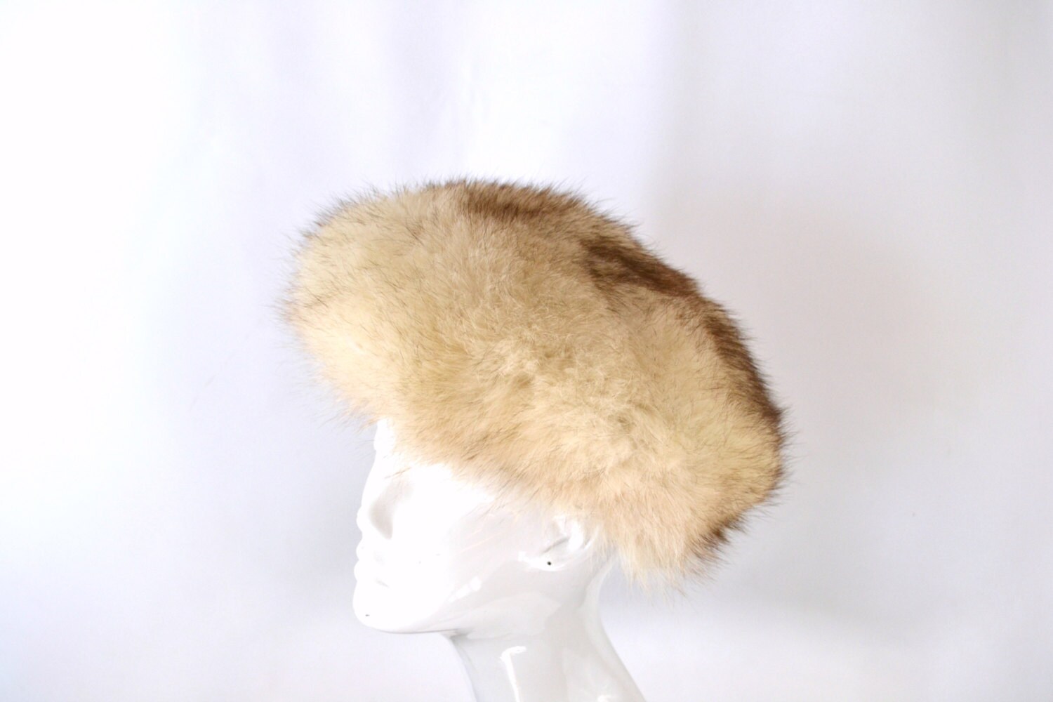 チャッピー様　✳️140　④40　ミンクファー Vintage White Snow Arctic Fox Real Fur Winter Hat by Lowenthal's