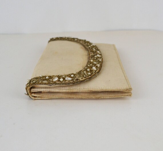 Vintage Ivory Envelope Clutch by Harilelas, Needs… - image 7